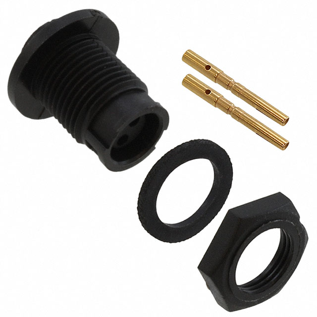 CONN RCPT FMALE 2POS GOLD CRIMP
