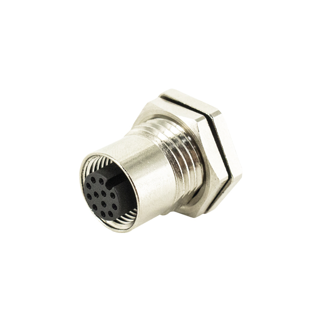 M12 A-CODE RECEPTACLE, 12PIN FEM