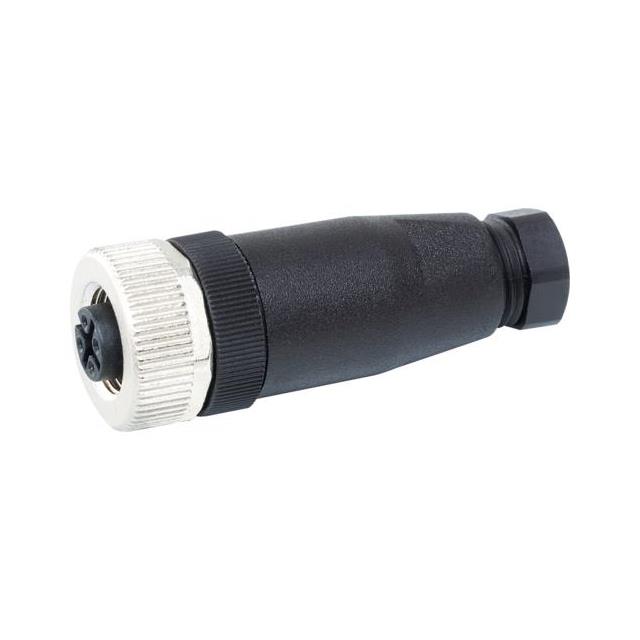 M12 FEMALE STRAIGH FIELD-WIREABL