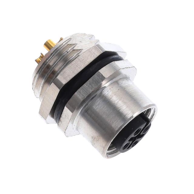 BULKHEAD CONN. M12 FRONT MT. 4-P
