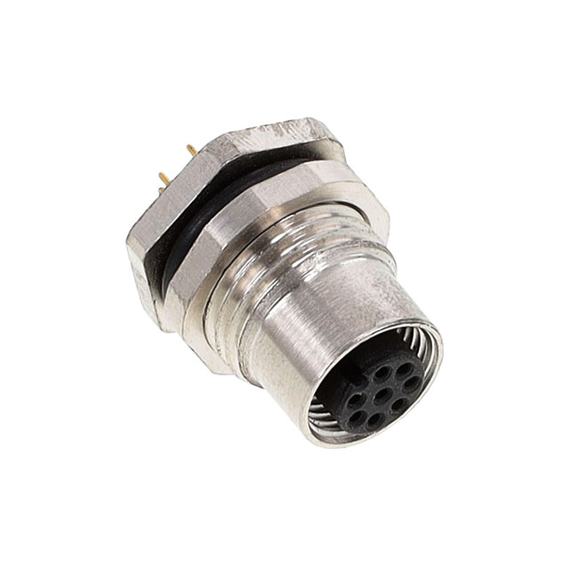 BULKHEAD CONN. M12 REAR MT. 8-PO
