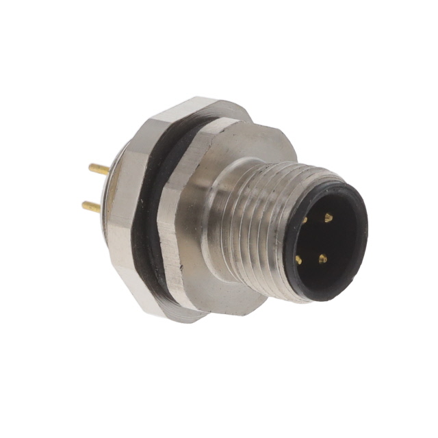 BULKHEAD CONN. M12 FRONT MT. 4-P