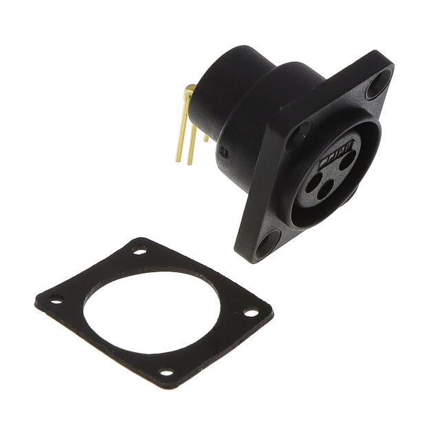 FEMALE AIRTIGHT XLR CONNECTOR 90