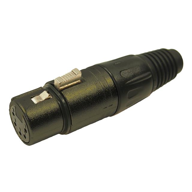 AUDIO PLUG 5APF/BM BLK FEMALE