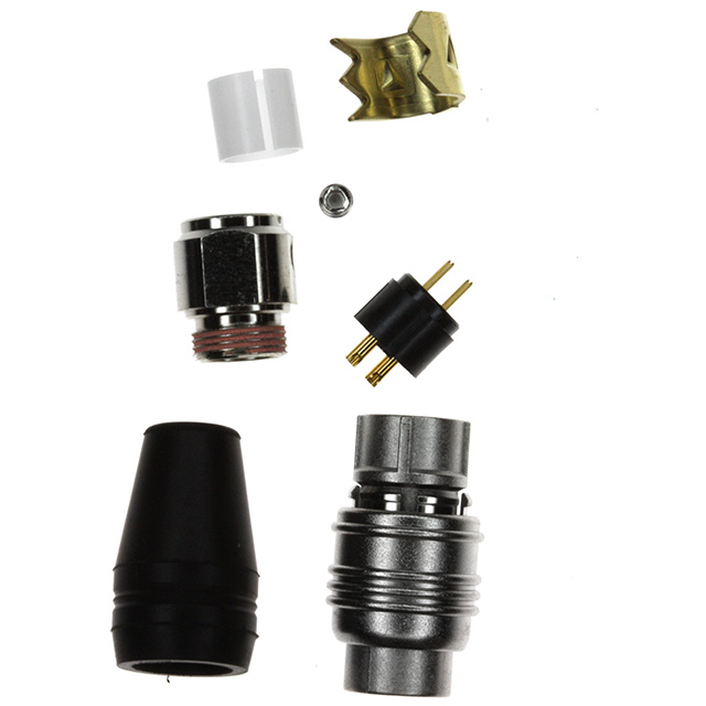 CONN PLUG MALE 4P GOLD SLDR CUP