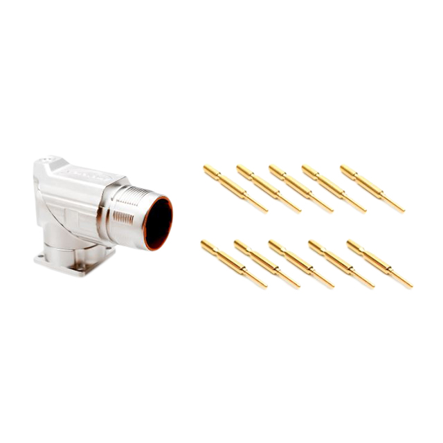 CONN RCPT MALE 9POS GOLD CRIMP