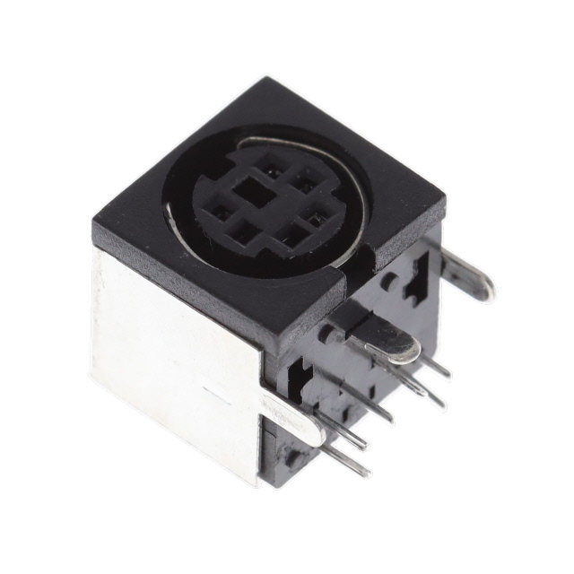 CONN RCPT FMALE MINI DIN 6P SLDR