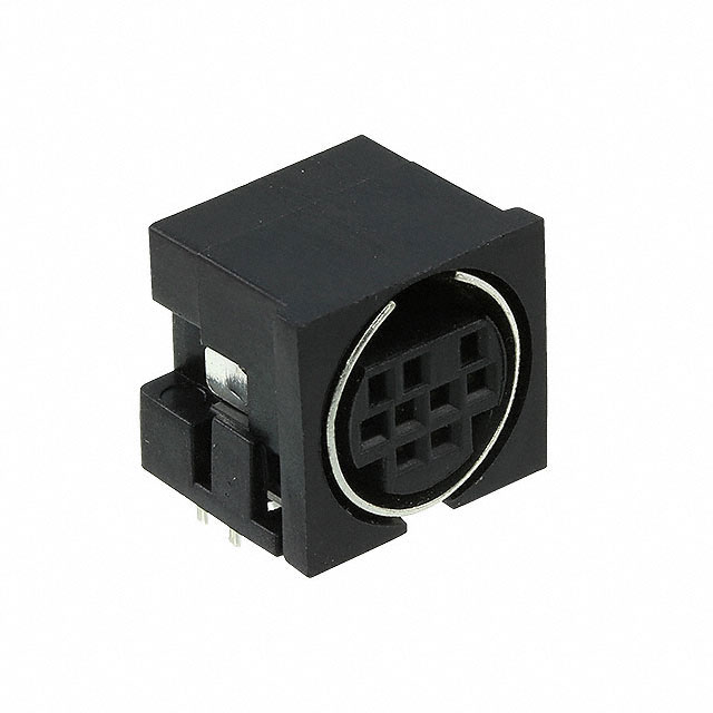 CONN RCPT FMALE MINI DIN 9P SLDR
