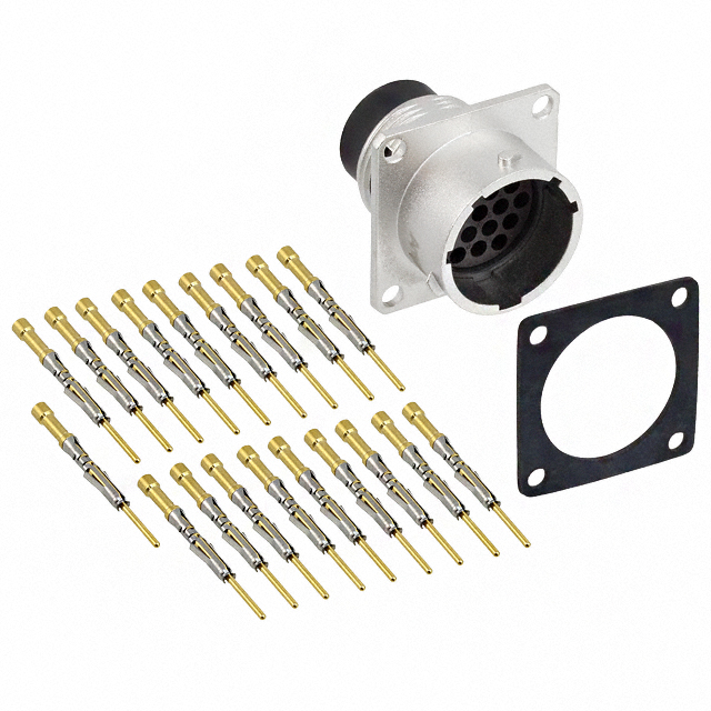 CONN RCPT MALE 19POS GOLD CRIMP