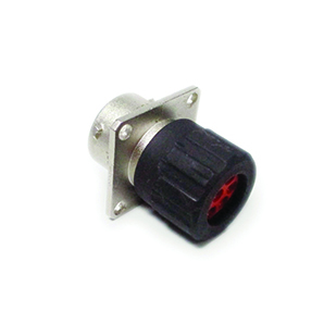 RECEPTACLE, SQUARE FLANGE, 8 POS
