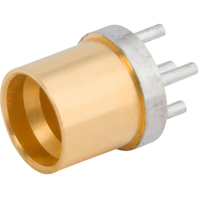 SMP MALE PCB THRU-HOLE CONNECTOR