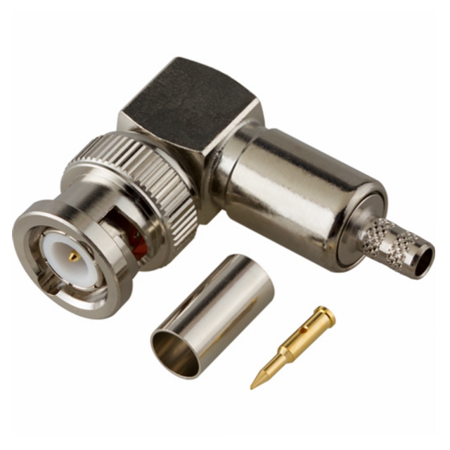 CONN BNC PL R/A CRIMP 50 OHMS