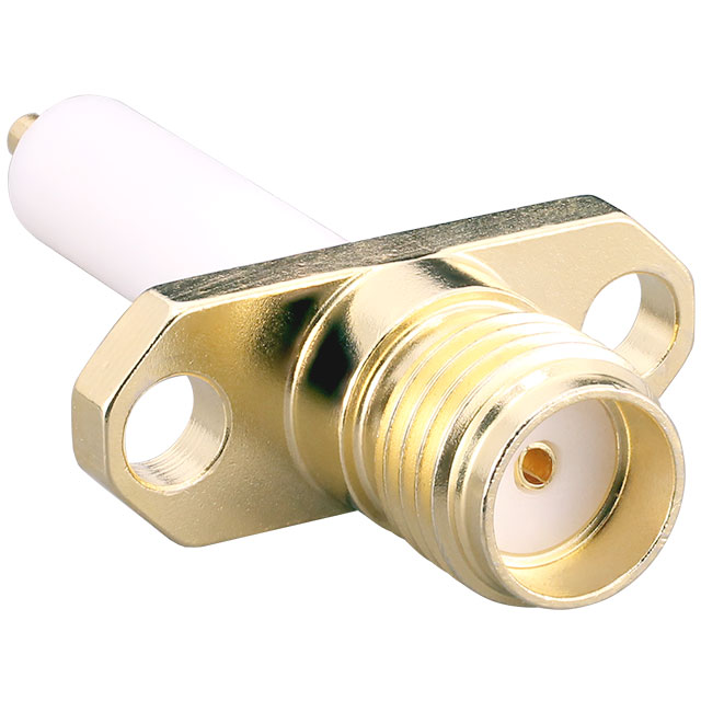 SMA FML, 2-HOLE FLANGE, GOLD