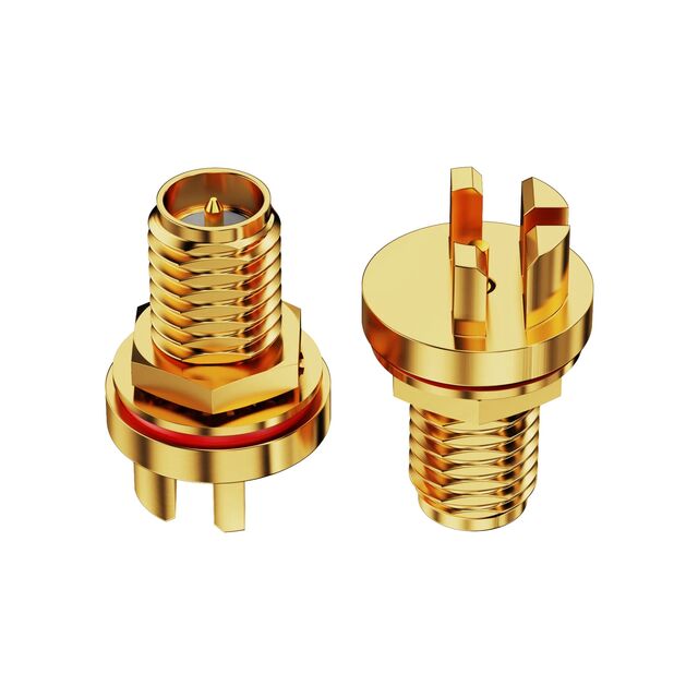 RP-SMA, PCB MOUNT, BULKHEAD JACK