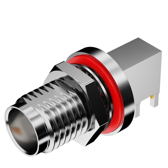 TNC PCB MOUNT RIGHT ANGLE BULKHE