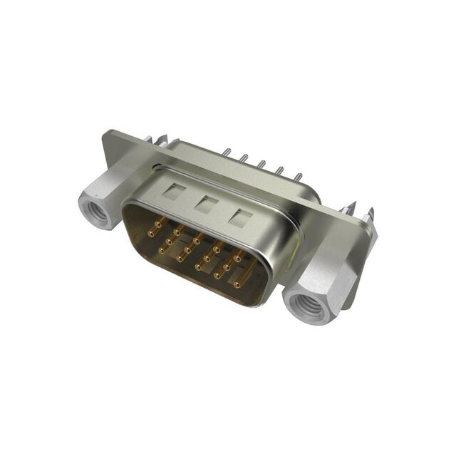 CONN D-SUB HD PLUG 15P VERT SLDR