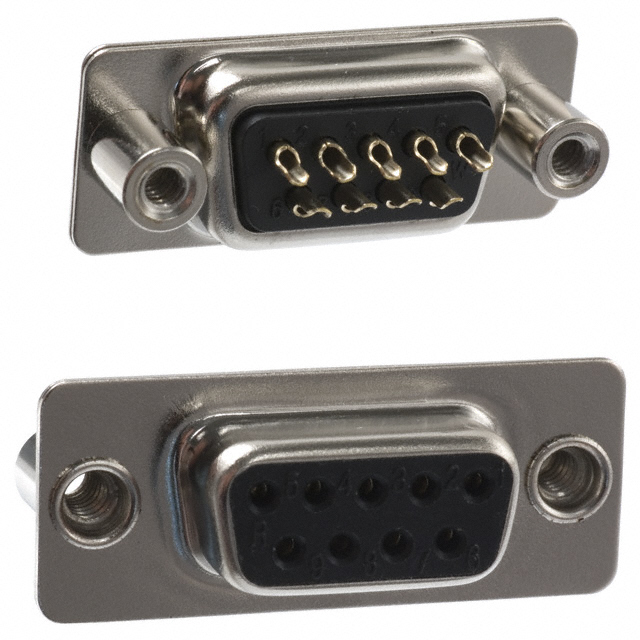 CONN D-SUB RCPT 9POS PNL MNT