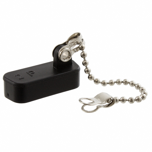 DUST CAP 15POS MALE W/LANYARD