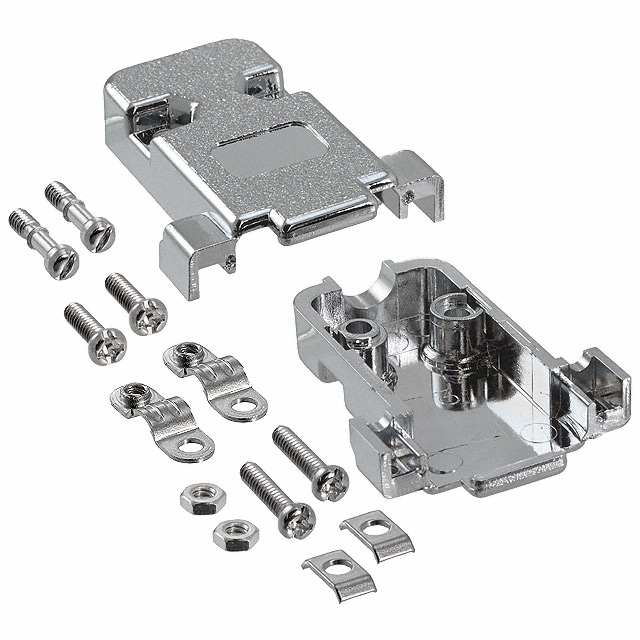 CONN BACKSHELL 9POS 180DEG SHLD
