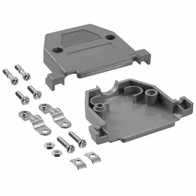 CONN BACKSHELL 25POS 180DEG GRAY