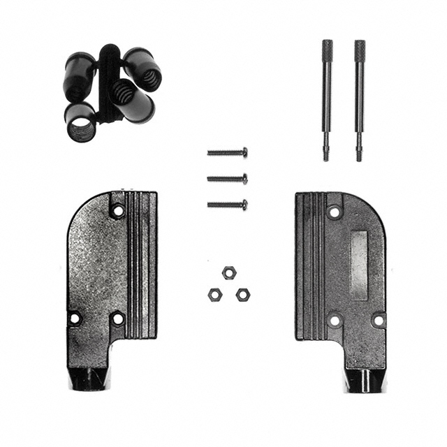 CONN BACKSHELL 25POS 90DEG SHLD