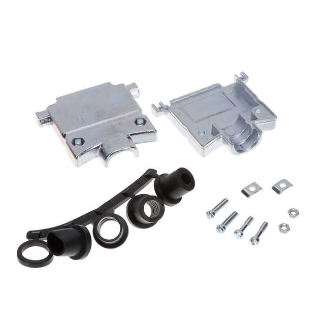 25P DIECAST D-SUB HOOD ZN 7/16 H
