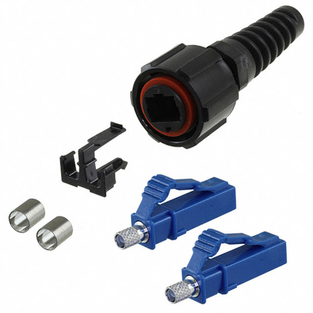 CONN FIBER LC PLUG DUPLX 125UM