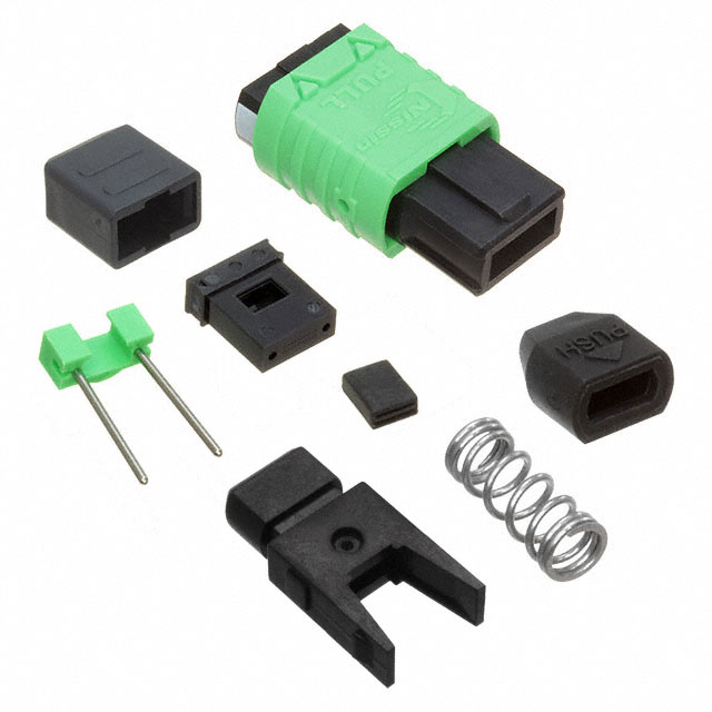 12F MPO CONNECTOR, MALE, SM, GRE