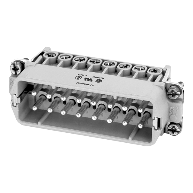 INSERT MALE 16POS+1GND SCREW