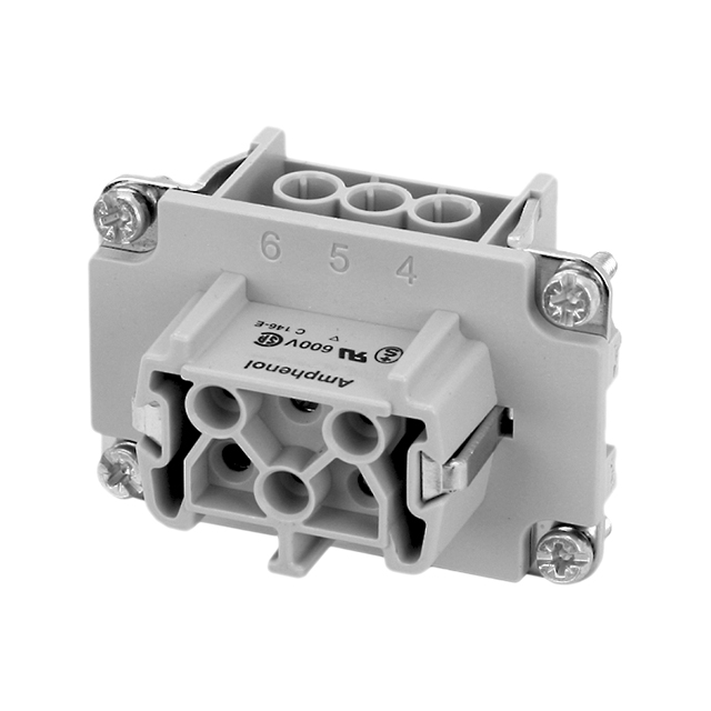 INSERT FEMALE 6POS+1GND SCREW