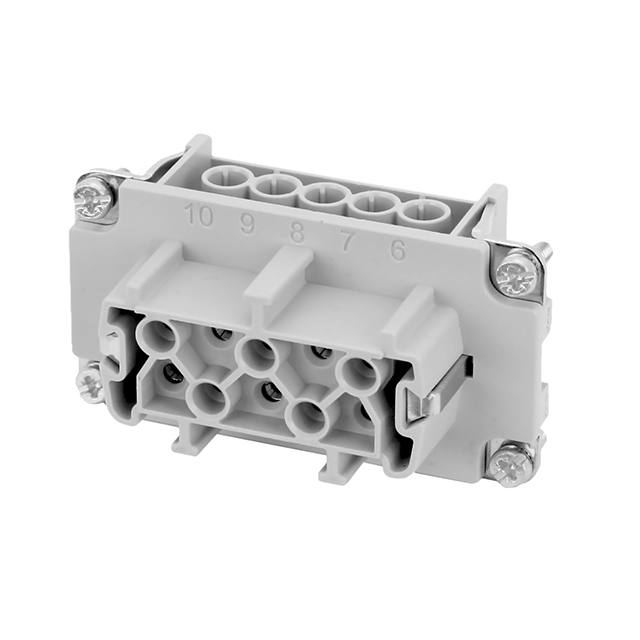 INSERT FEMALE 10POS+1GND SCREW