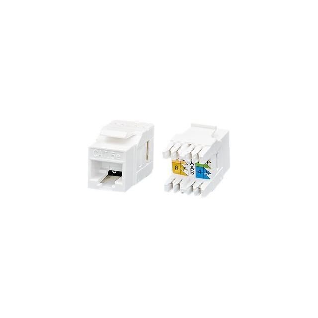 CAT5E UNSH. KEYSTONE JACK, WHITE