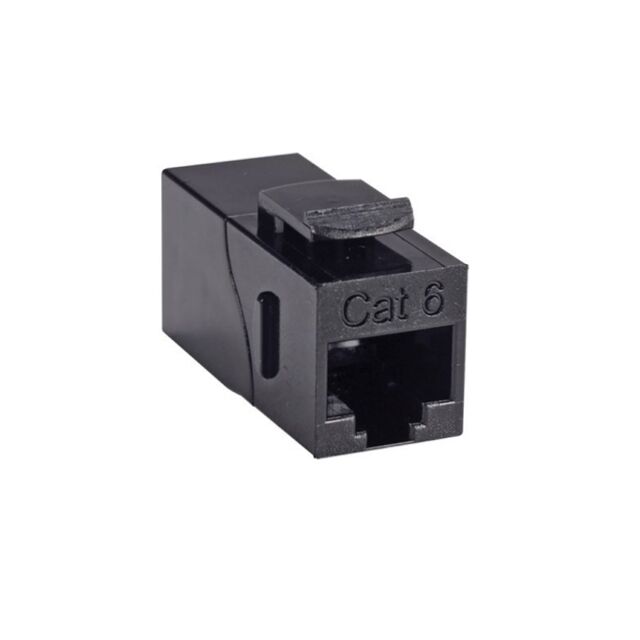 CPLR RJ45 F/F CAT6 RT ANGLE