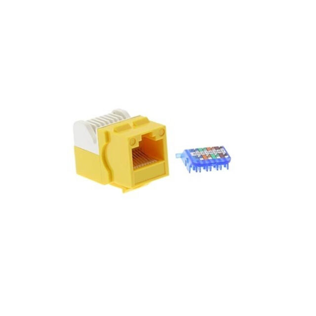MOD JACK KEYSTONE CAT5E UNSHLD