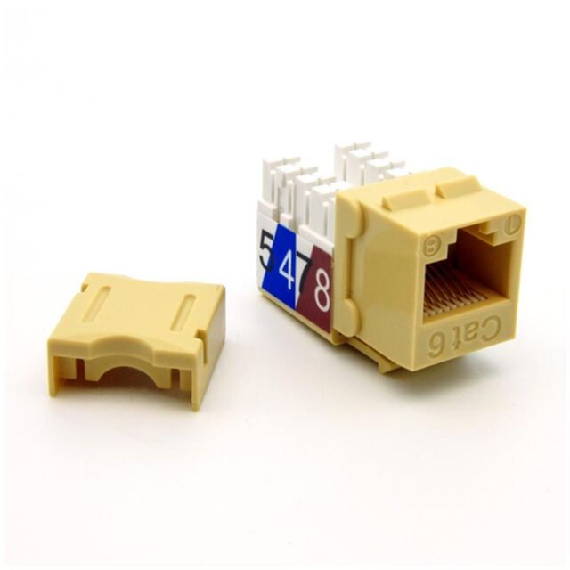 CAT6 KEYSTONE JACK, SNAP-IN, 90