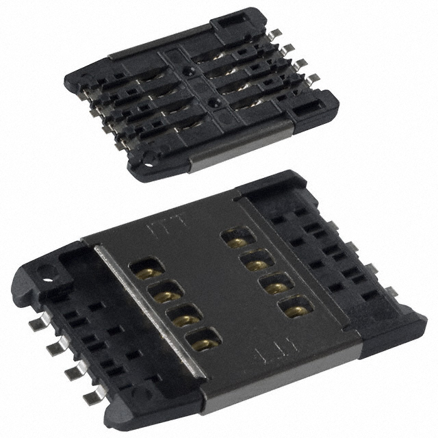 CONN SIM/SAM CARD R/A SMD