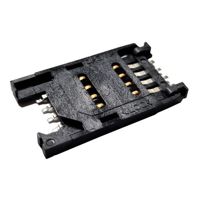 CONN SIM CARD R/A SMD