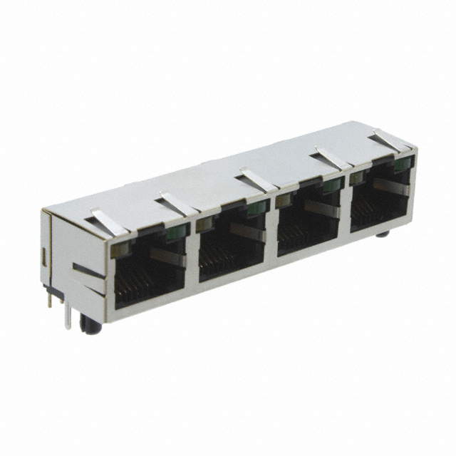 CONN JACK 4PORT PCB