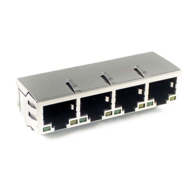 CONN JACK 4PORT PCB