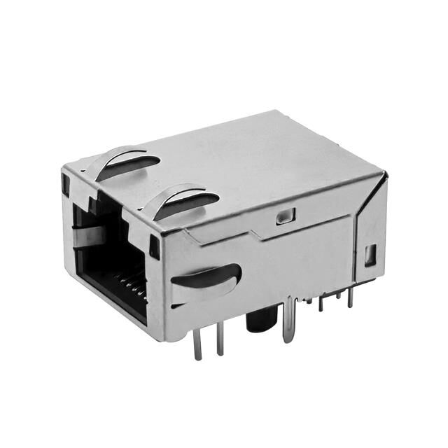 MAGJACK 10G TAB-UP YEL/GRN-GRN