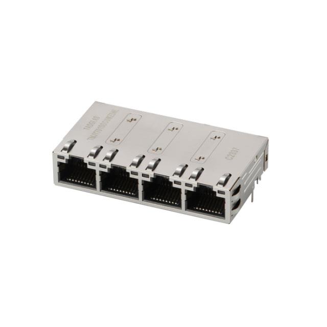 CONN JACK 4PORT PCB