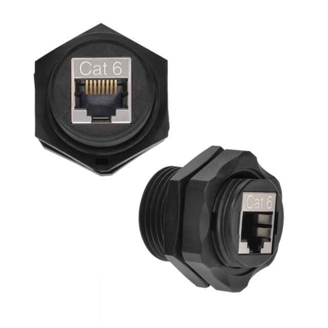CONN CAT6 COUPLER 8P8C TO 8P8C