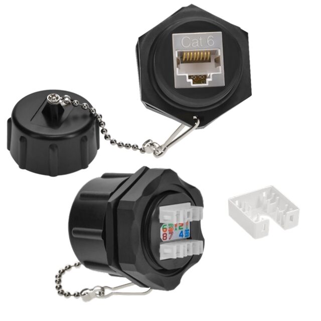 CONN CAT6 RJ45 KEYSTONE JACK