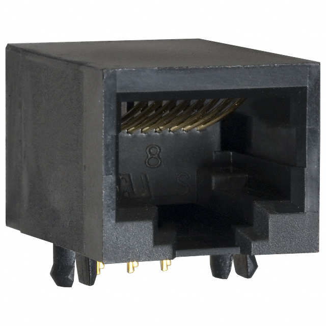 CONN MOD JACK 8P8C R/A UNSHLD