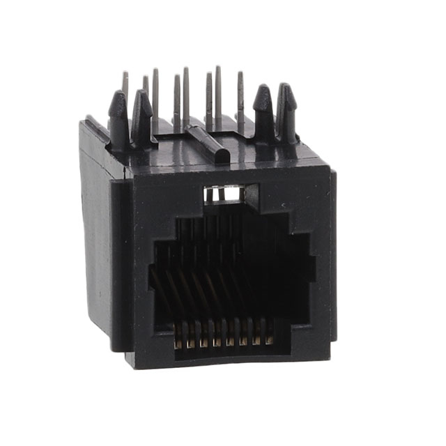 MODJACK RT< 8P8C BLACK ROHS COMP
