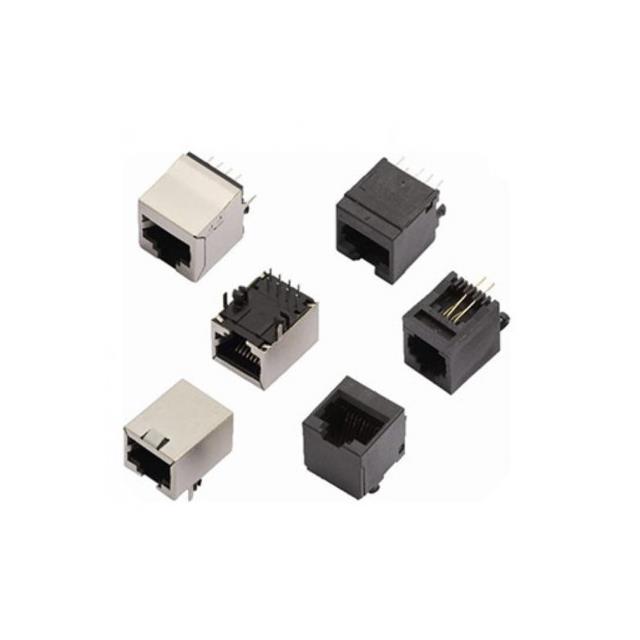 6P6C SOCKET RIGHT ANGLE NO FLANG