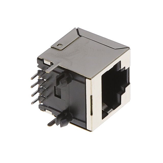 8P8C MODULAR RJ45 JACK, RIGHT AN