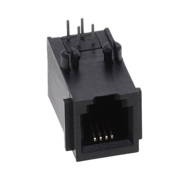 CONN MOD JACK 4P4C R/A UNSHLD
