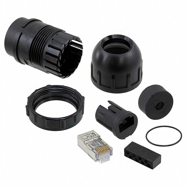 CONN MOD PLUG 8P8C SHIELDED