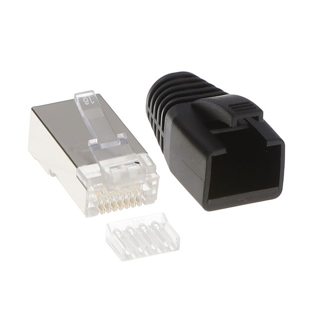 8P8C CAT6A SHIELDED PLUG KIT, 6.